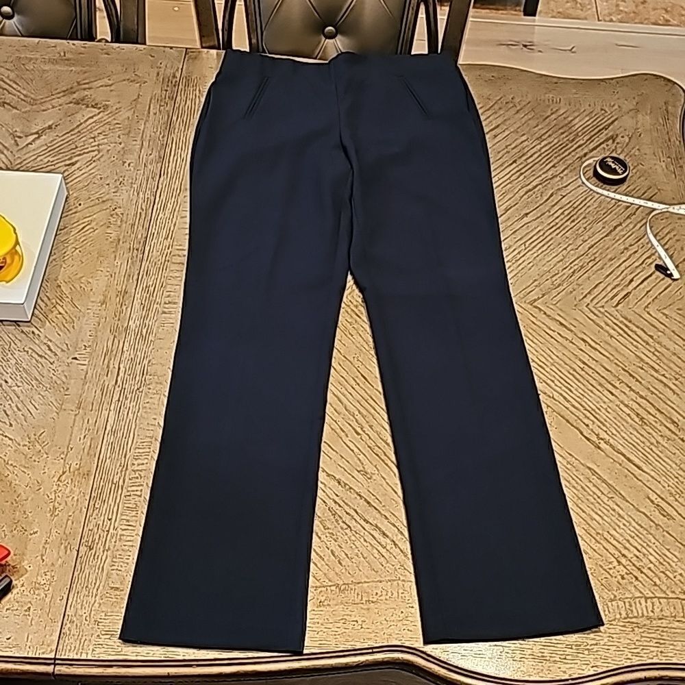 Navy trouser legging pants size 6 style &co